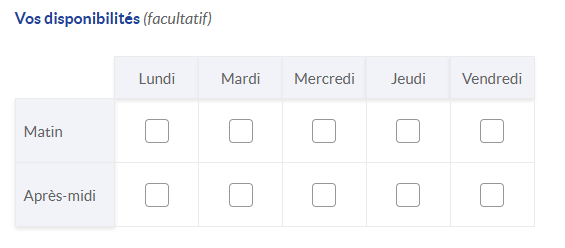 choix des créneaux horaires entretien de chaudière