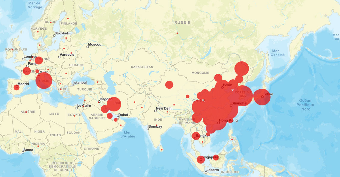 Corona Pandemie Weltkarte