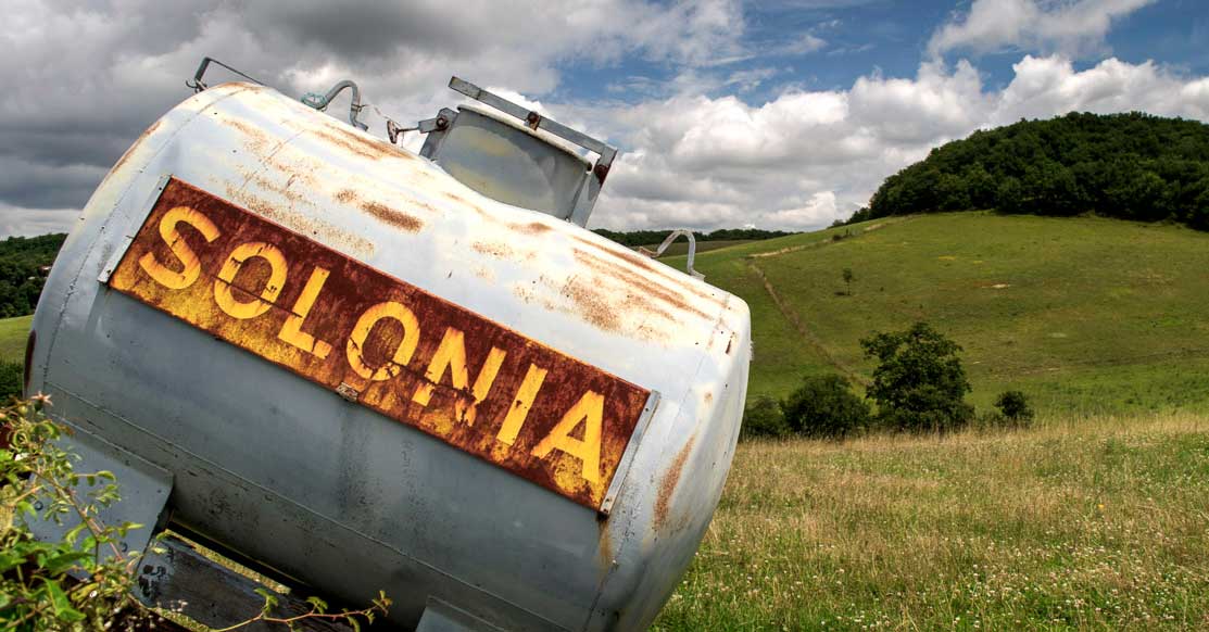 ancienne cuve à fioul