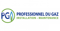 logo PG professionnels du gaz installation et maintenance